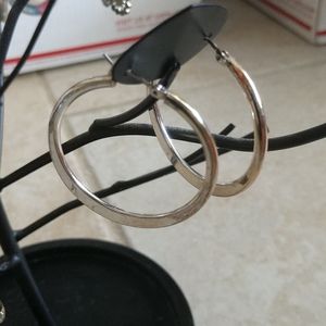Silvertone Hoops